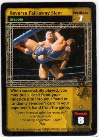 Reverse Fall-away Slam